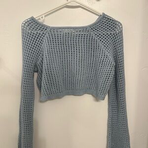 Cotton On blue cropped sweater